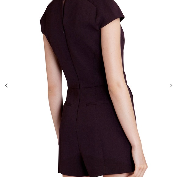 Ted Baker Nuada plum playsuit Romper! Size 1! Stunning crystal neckline! - Picture 3 of 7